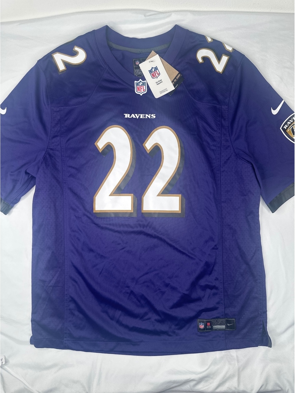 Nike Baltimore Ravens NFL Jersey #22 Henry Purple Size Large